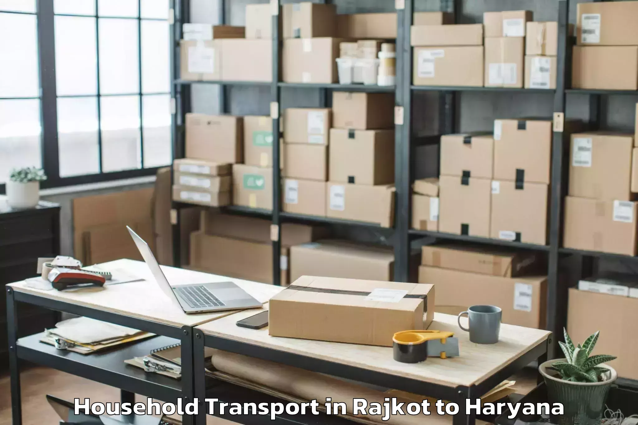 Book Rajkot to Chandi Rohtak Household Transport